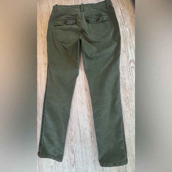 Boden Chino Pants Olive Army Green size 4P - Picture 4 of 12